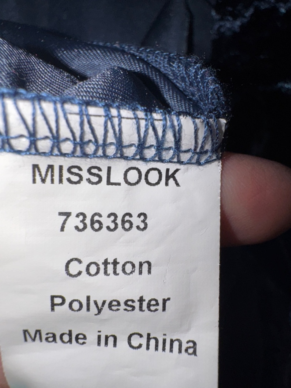 Misslook Crushed Velvet Open Front Cardigan Duster | Navy Blue Luxe - Picture 5 of 9